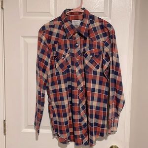 H Bar C California Ranchwear Vintage rockabilly flannel awesomeness plaid, Med